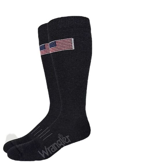 Wrangler Patriotic American Flag Boot Socks, 2 Packs, Size L, NWT - Picture 4 of 5